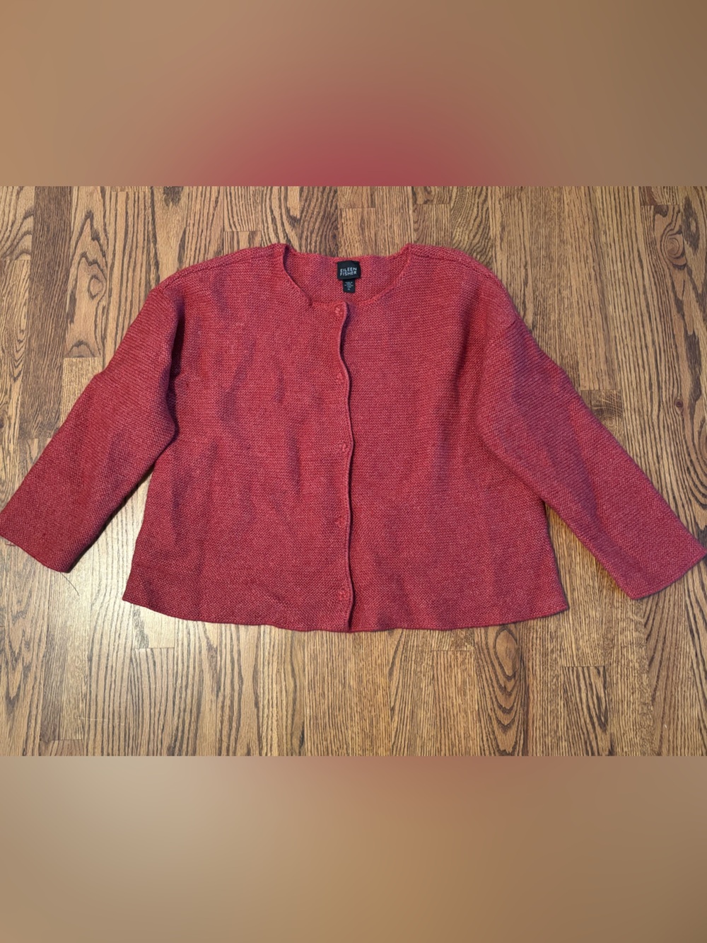 Eileen Fisher Snap Front Cardigan Sweater XL